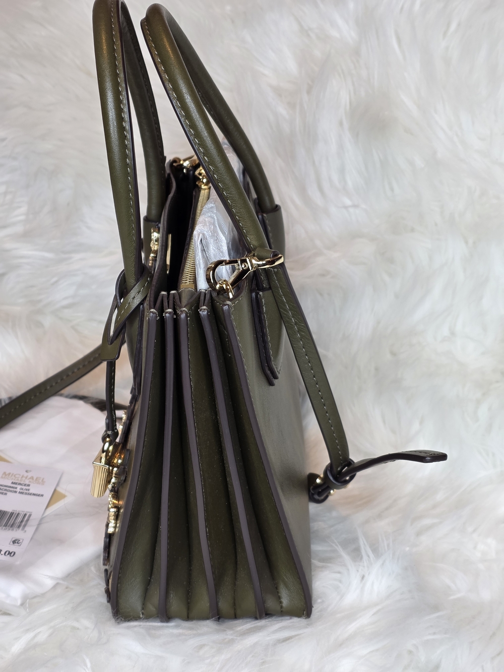 MICHAEL MICHAEL KORS Mercer  Butterfly Appliqué SatchelCrossbody NWT Retail $358 - Picture 12 of 14